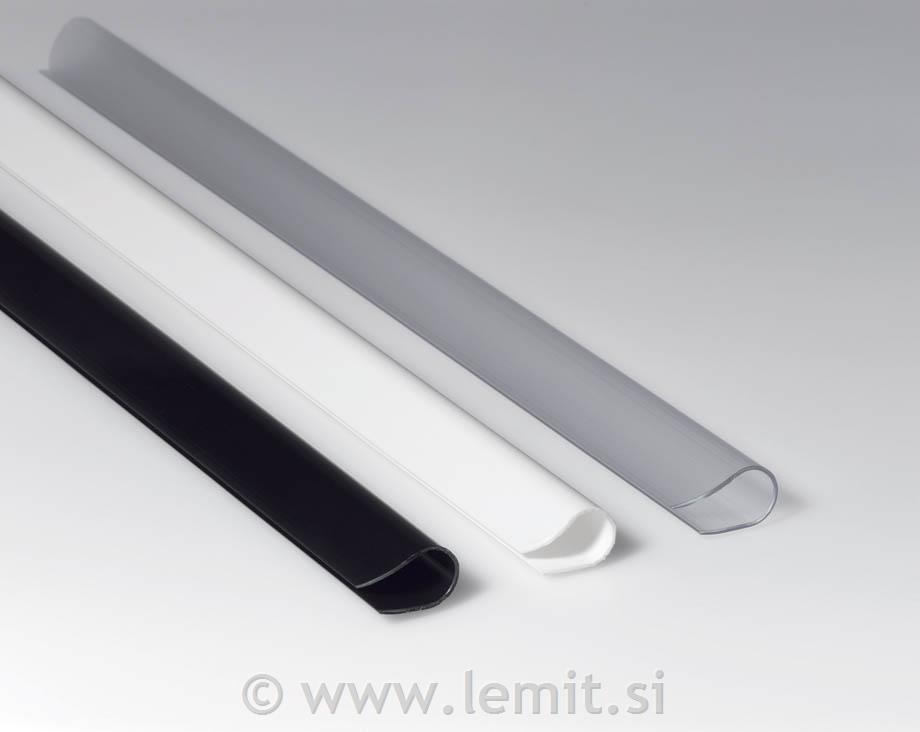 Profilna letvica 9mm, bela, 25 kos