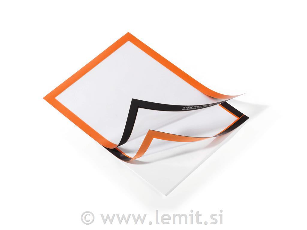 Okvir DURAFRAME A4, oranžen, 2 kos