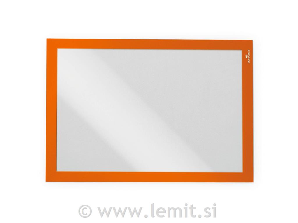 Okvir DURAFRAME A4, oranžen, 2 kos
