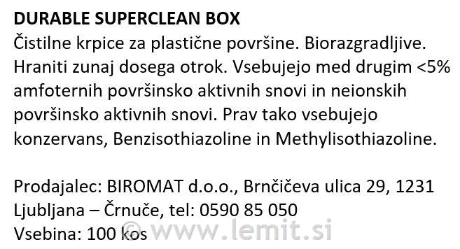 Čistilni robčki Superclean (5708)