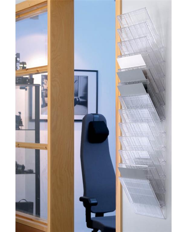 Flexiboxx stenski 12 A4 ležeč prozoren