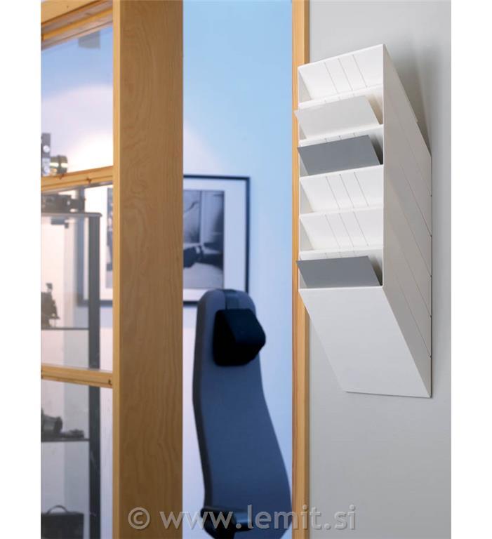 Flexiboxx stenski 6 A4 ležeč bel