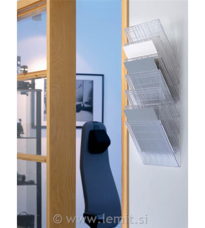 Flexiboxx stenski 6 A4 ležeč prozoren