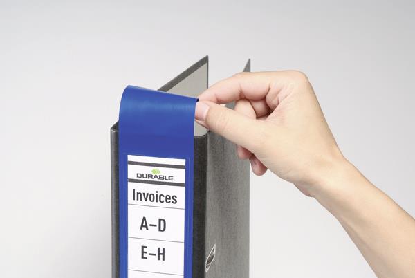Etiketa za registrator, modra 10 kos