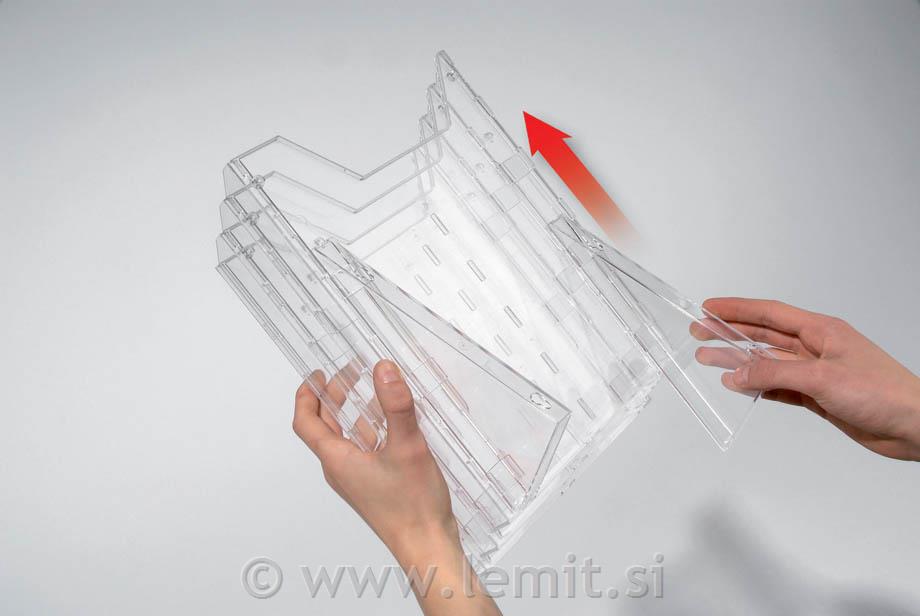 Combiboxx nosilec za prospekteA4, trojni