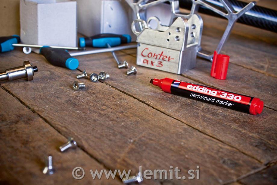 Marker perm. E-300, 10kos, rdeč
