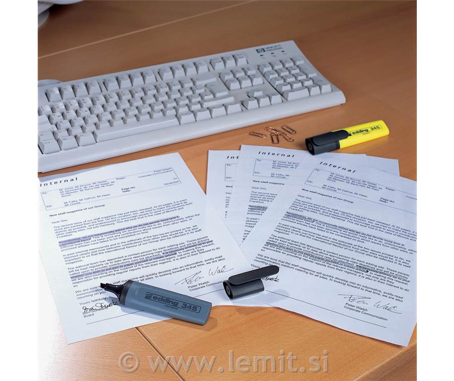 Tekst marker E-345, 10kos, sv. moder
