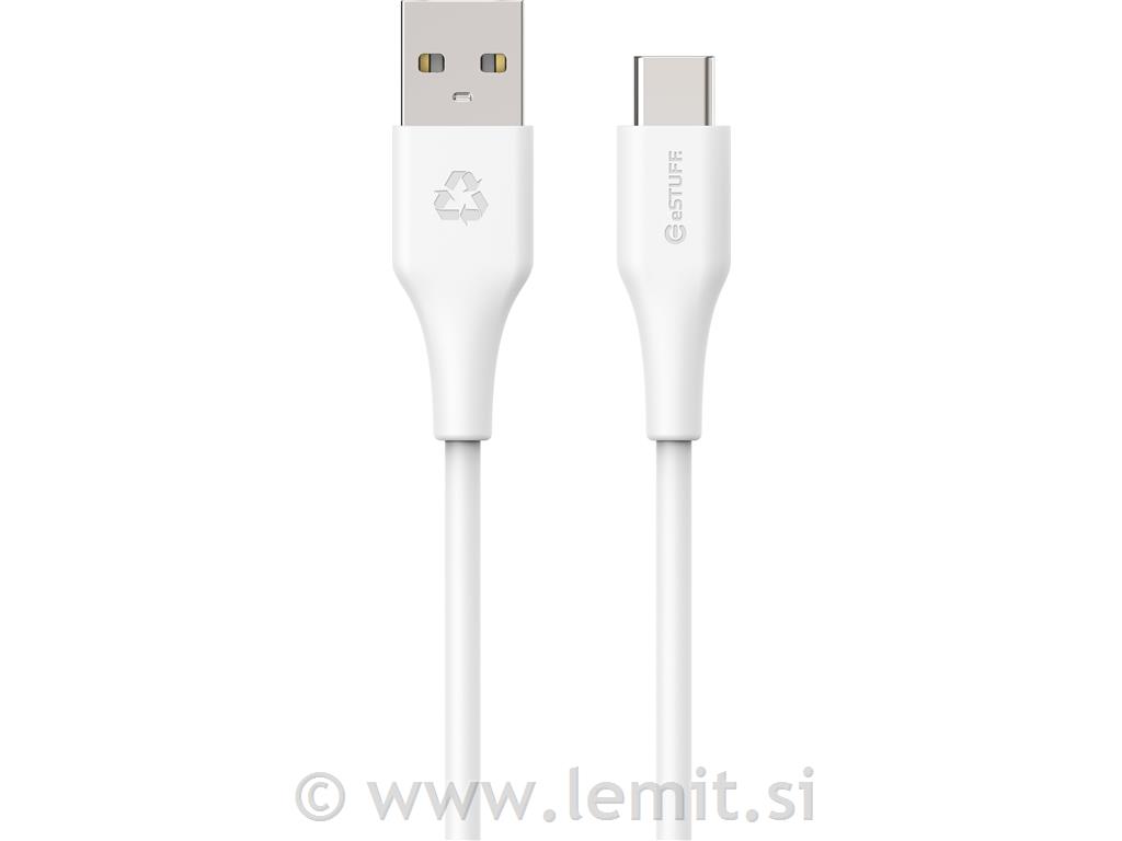 eSTUFF INFINITE kabel USB C-A 1m, bel