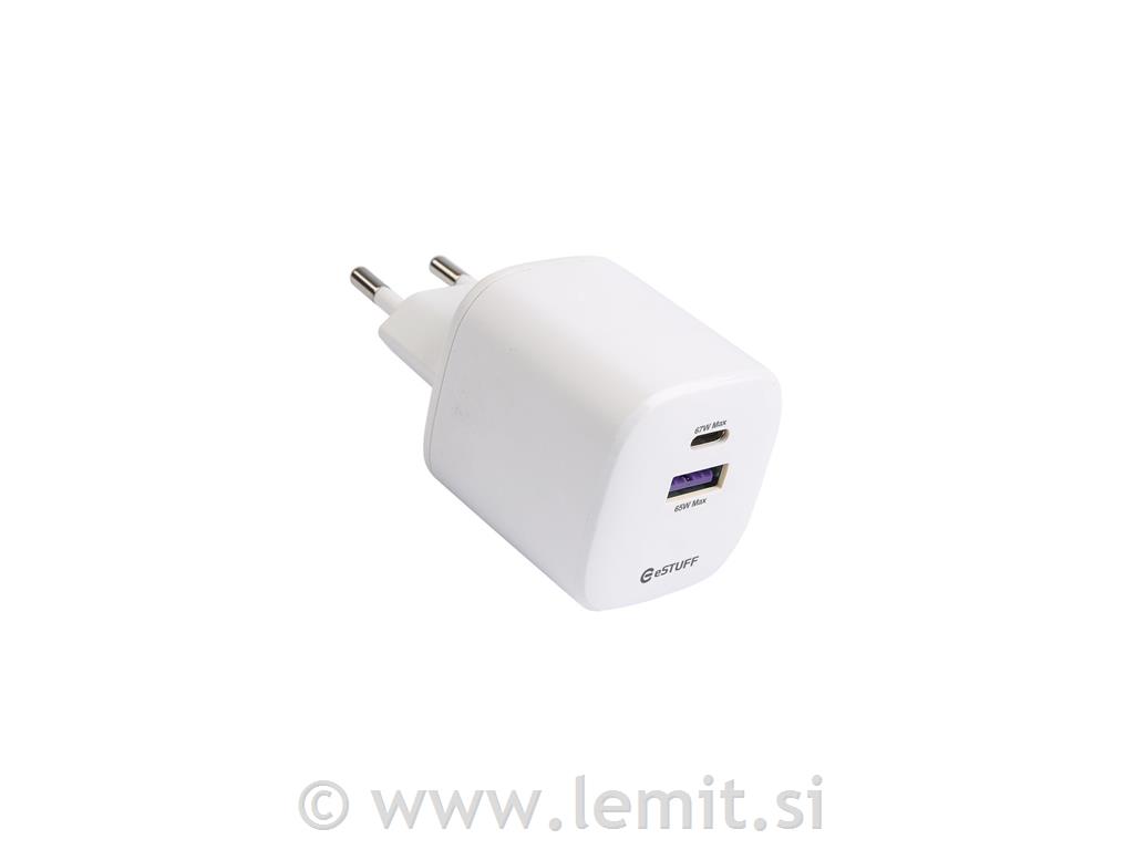 INFINITE polnilnik USB-C, USB-A 67W
