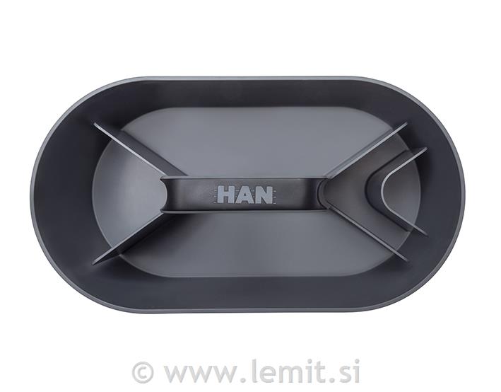 Škatla za shranjevanje granitno siva