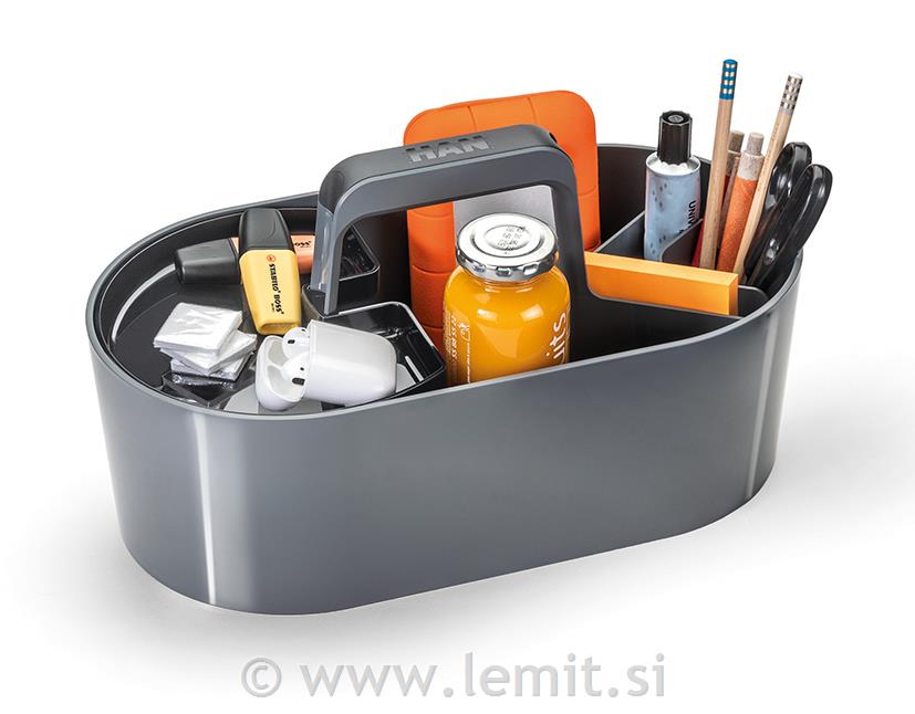 Škatla za shranjevanje granitno siva