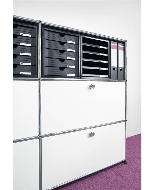 Predalnik SYSTEM BOX odprt, črn