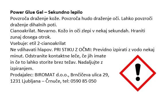 Lepilo sekundno, gel, 3 x 1g