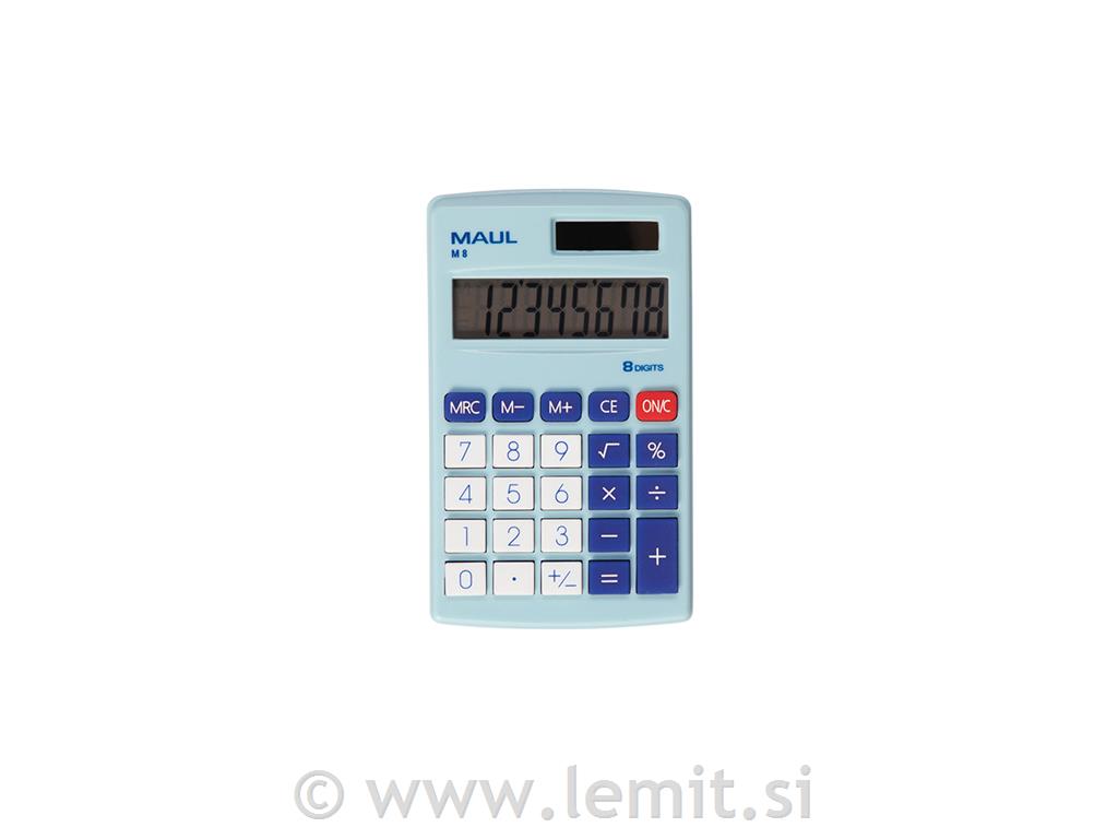 Žepni kalkulator M 8 moder