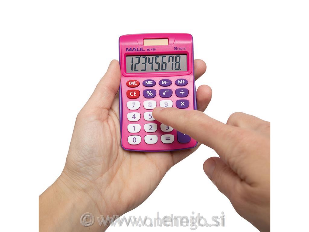 Namizni kalkulator MJ 450 Junior roza