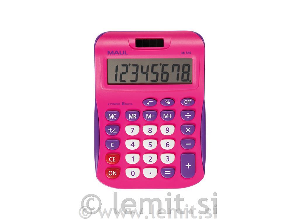 Namizni kalkulator MJ 550 Junior roza