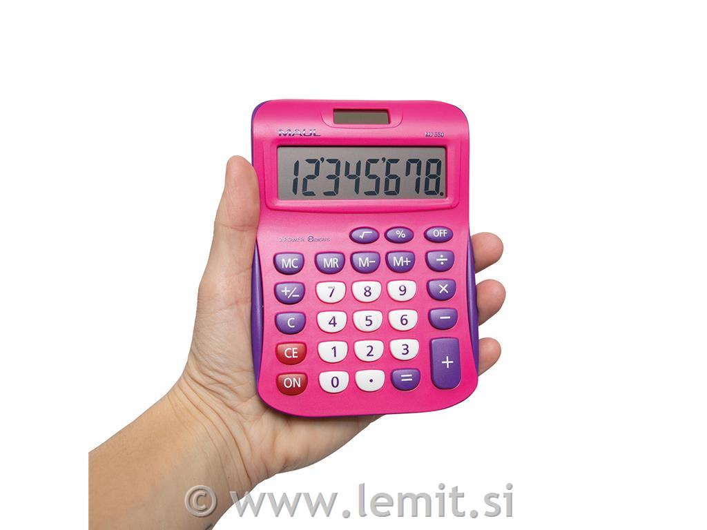 Namizni kalkulator MJ 550 Junior roza