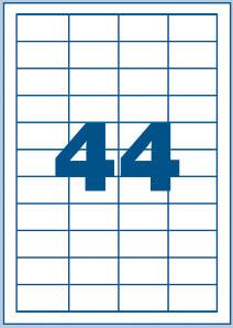 Bele nalepke 48,5 x 25,4, 44/stran