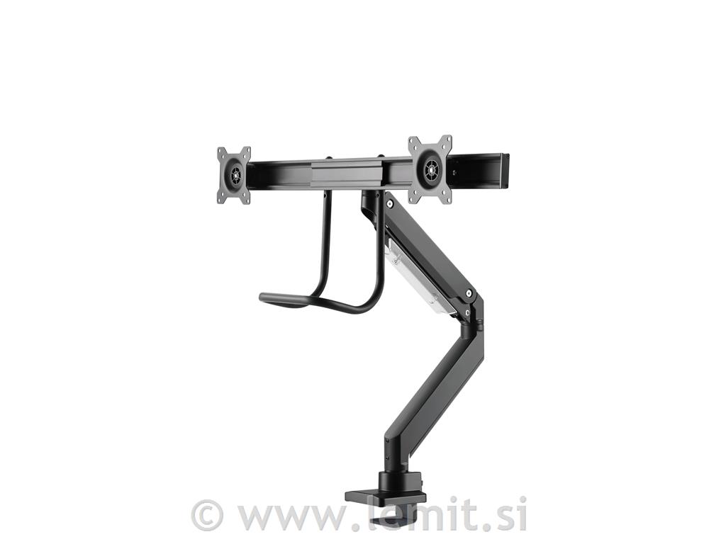Gibljivi nosilec za 2 monitorja 10-32''
