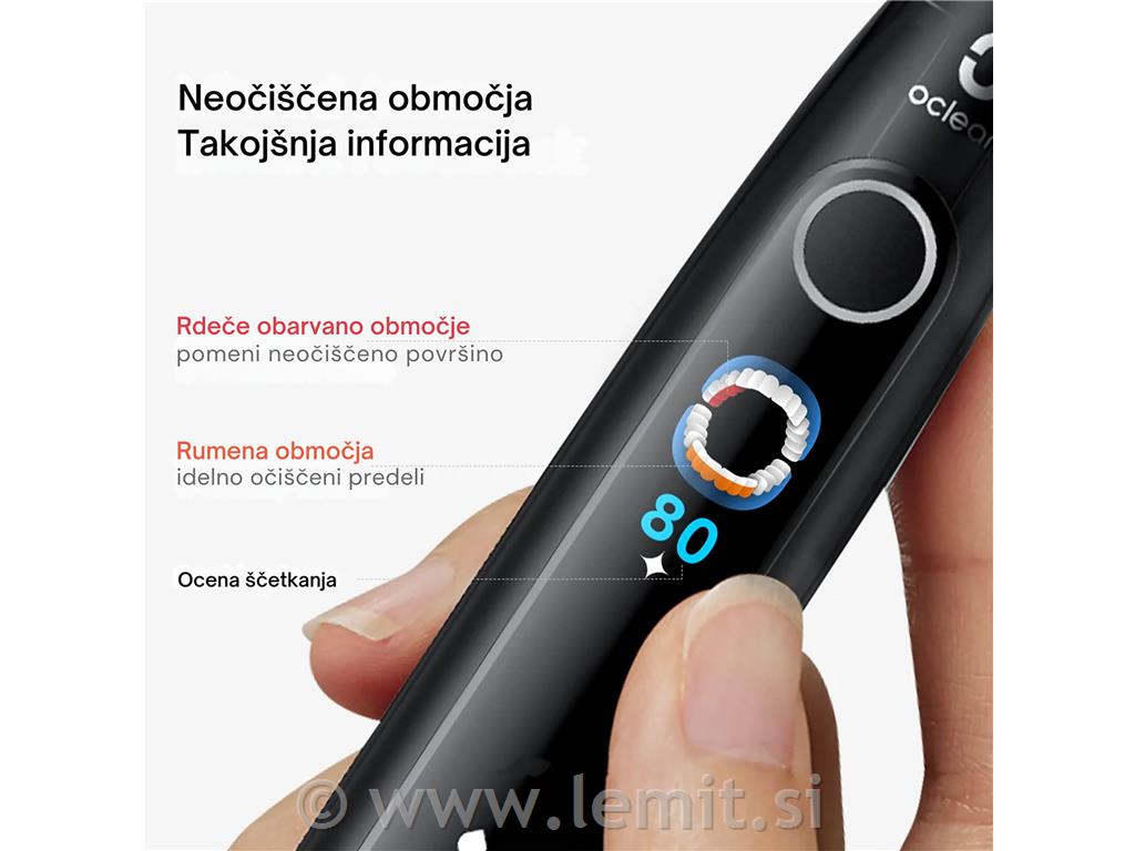 Električna zobna ščetka X Pro 20 Set črn