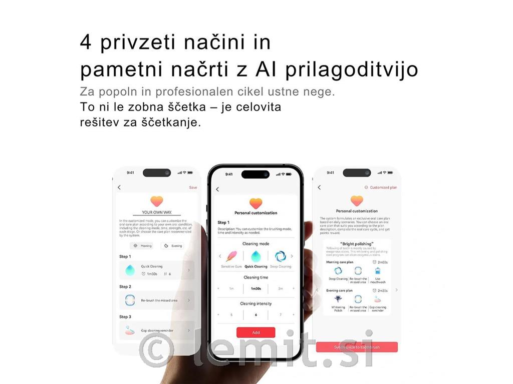 Električna zobna ščetka X Pro 20 Set zel