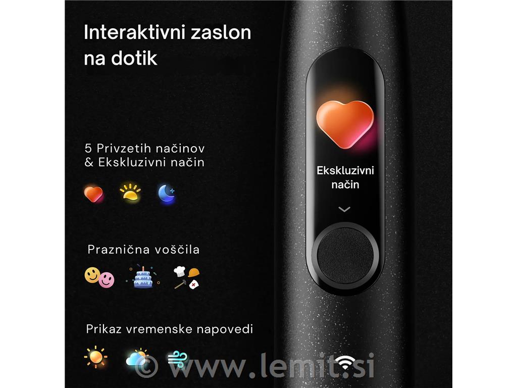 Električ. zobna ščetka XUltra 20 Set črn