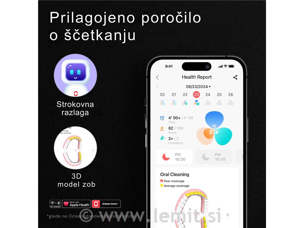 Električ. zobna ščetka XUltra 20 Set zel