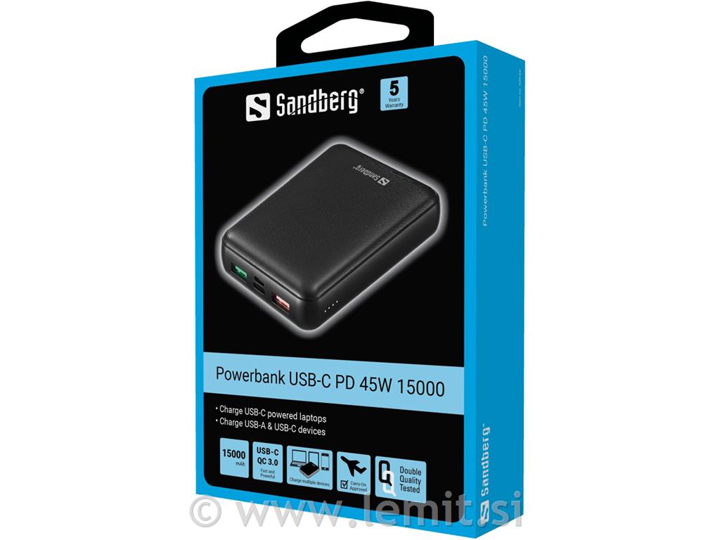 Sandberg Baterija Powerbank USB-A QC 3.0