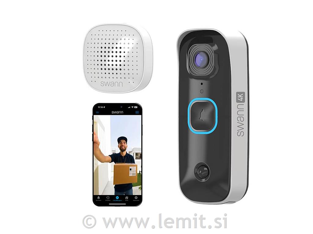 Swann Buddy pametni zvonec 4K, brezžični