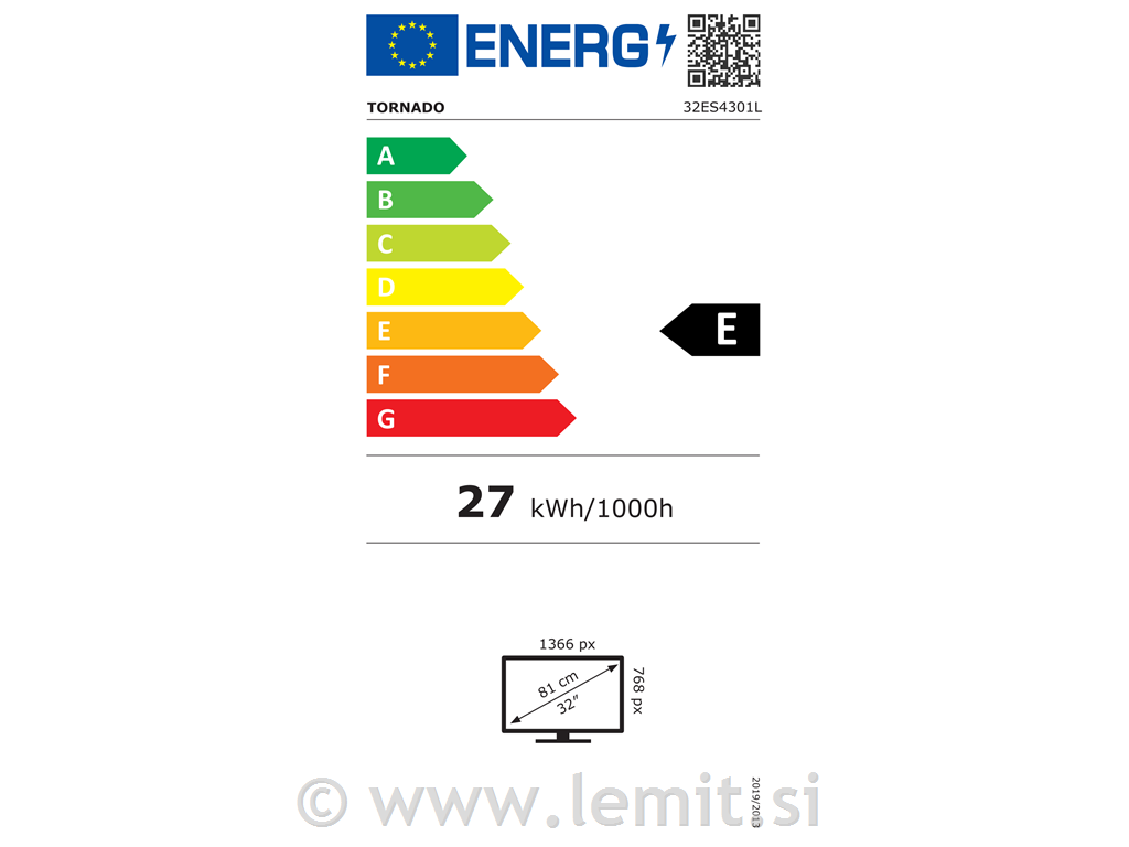 Tornado Smart TV 32” HD, WebOS
