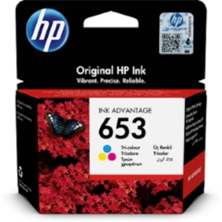 HP 653 Tri-color originalna kartuša