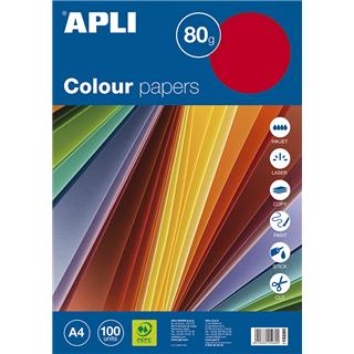 Apli barvni papir, fluorescenten 100/1