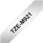 Brother TZE-M921 Srebrn/črn 9 mm