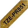 Brother TZE-PR851 Premium zlat/črn 24mm