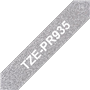 BrotherTZE-PR935 Premium srebrn/bel 12mm