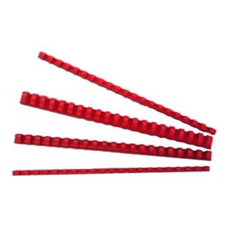 Spirale PVC 6 mm, rdeče, 100 kos