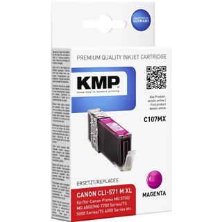 Kartuša KMP HP CLI-571M XL, magenta