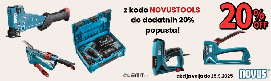 Dodaten 20% popust na Novus tapetniške spenjače